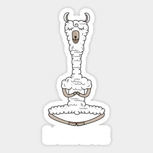 Meditating Lama (b) Sticker